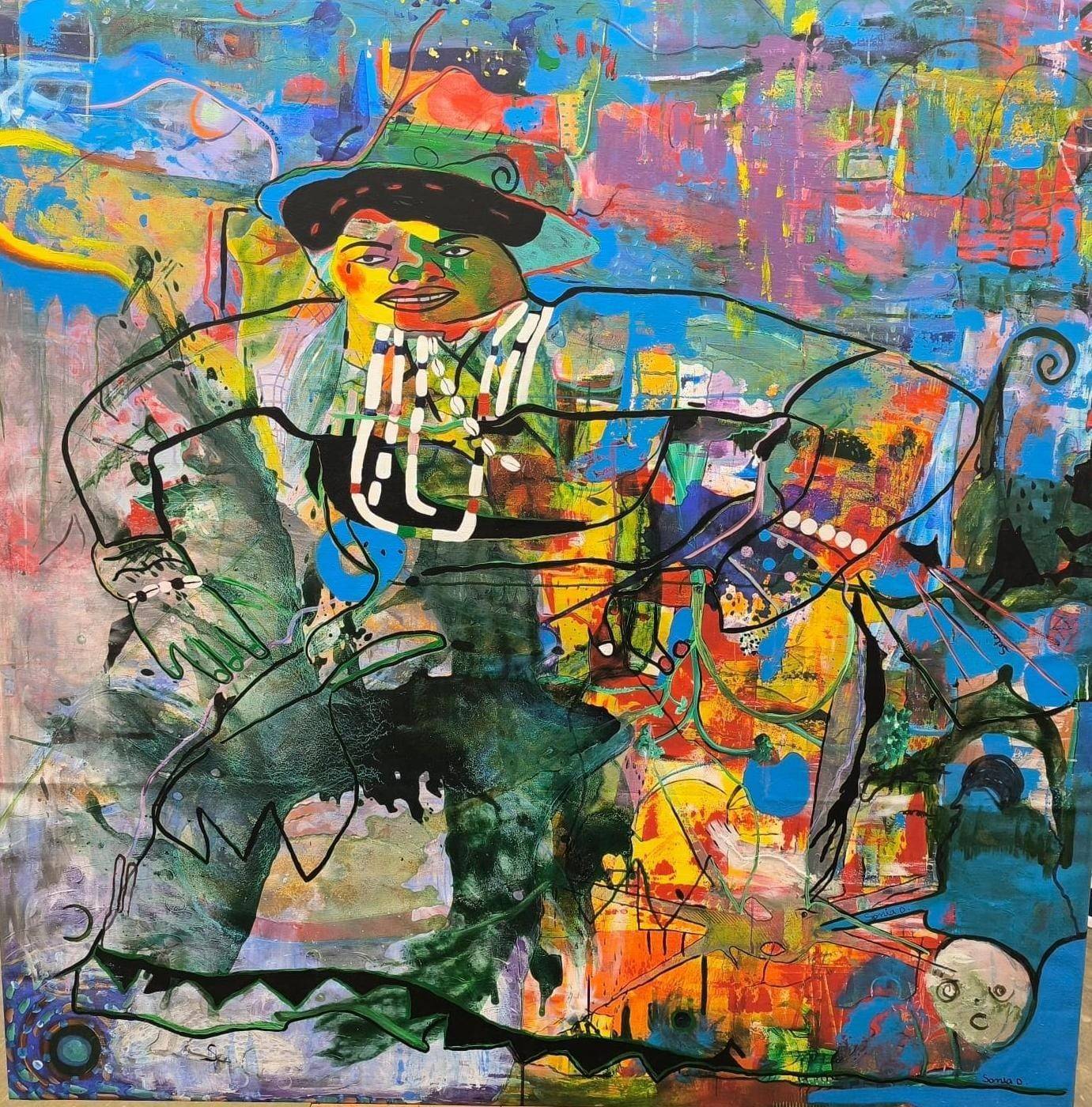 Titre de l'œuvre, huile sur toile, 2025